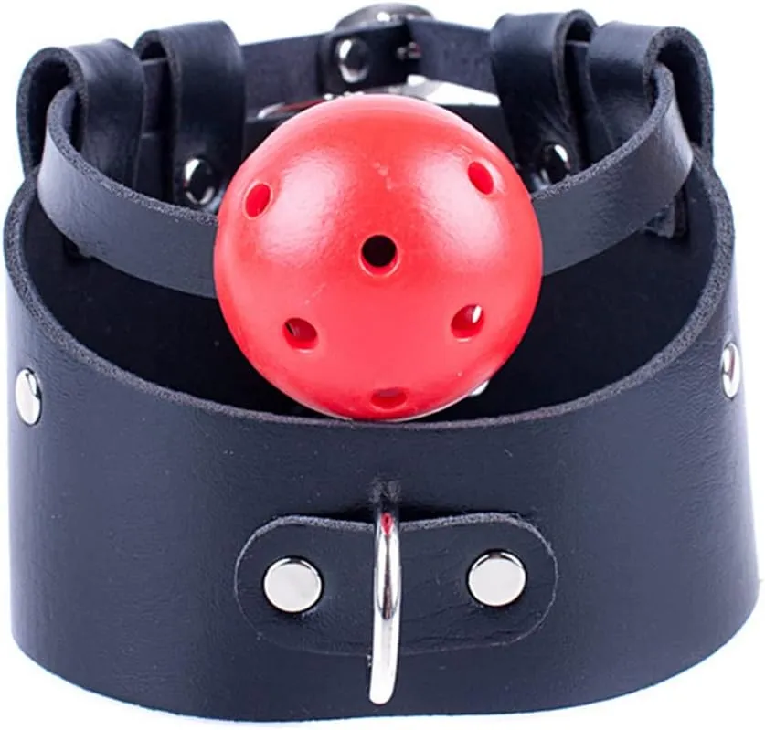 Embrace the Fashion Statement: Punk Leather Collars Choker with Funny Decoration Ball - Your Essential Halloween Club Party Accessory.