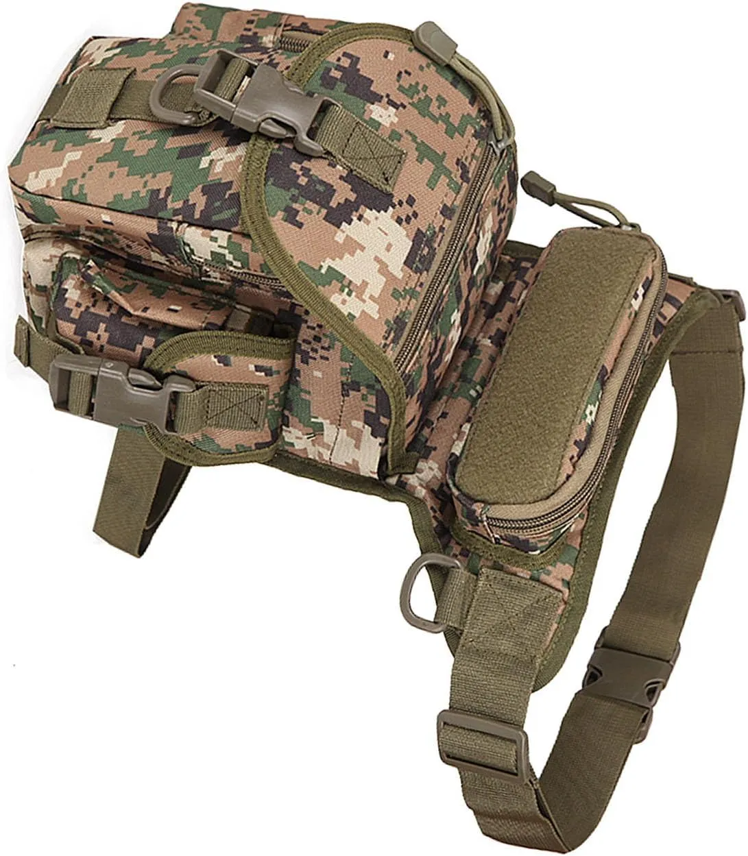 Fanny Pack With Water Bottle Holder, Hiking Gear Fishing Waist Bag Pouch Bag Hiking Fanny Pack for Running Walking Hiking Hydration Belt (Type Six)