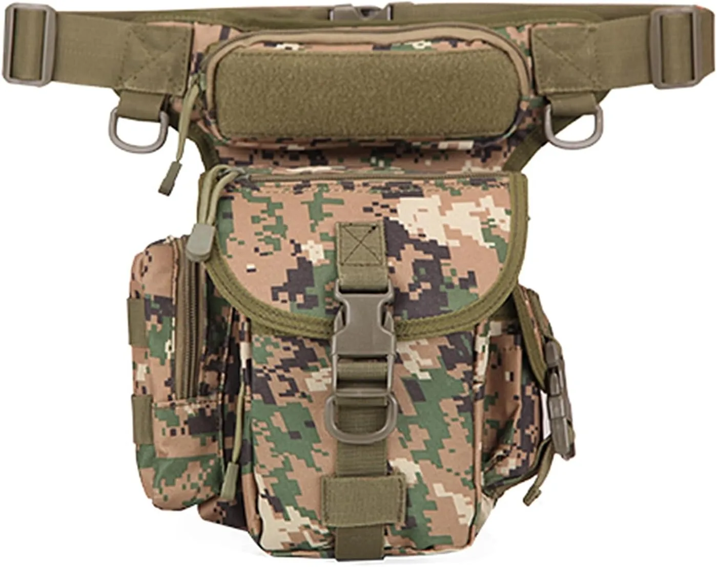 Fanny Pack With Water Bottle Holder, Hiking Gear Fishing Waist Bag Pouch Bag Hiking Fanny Pack for Running Walking Hiking Hydration Belt (Type Six)