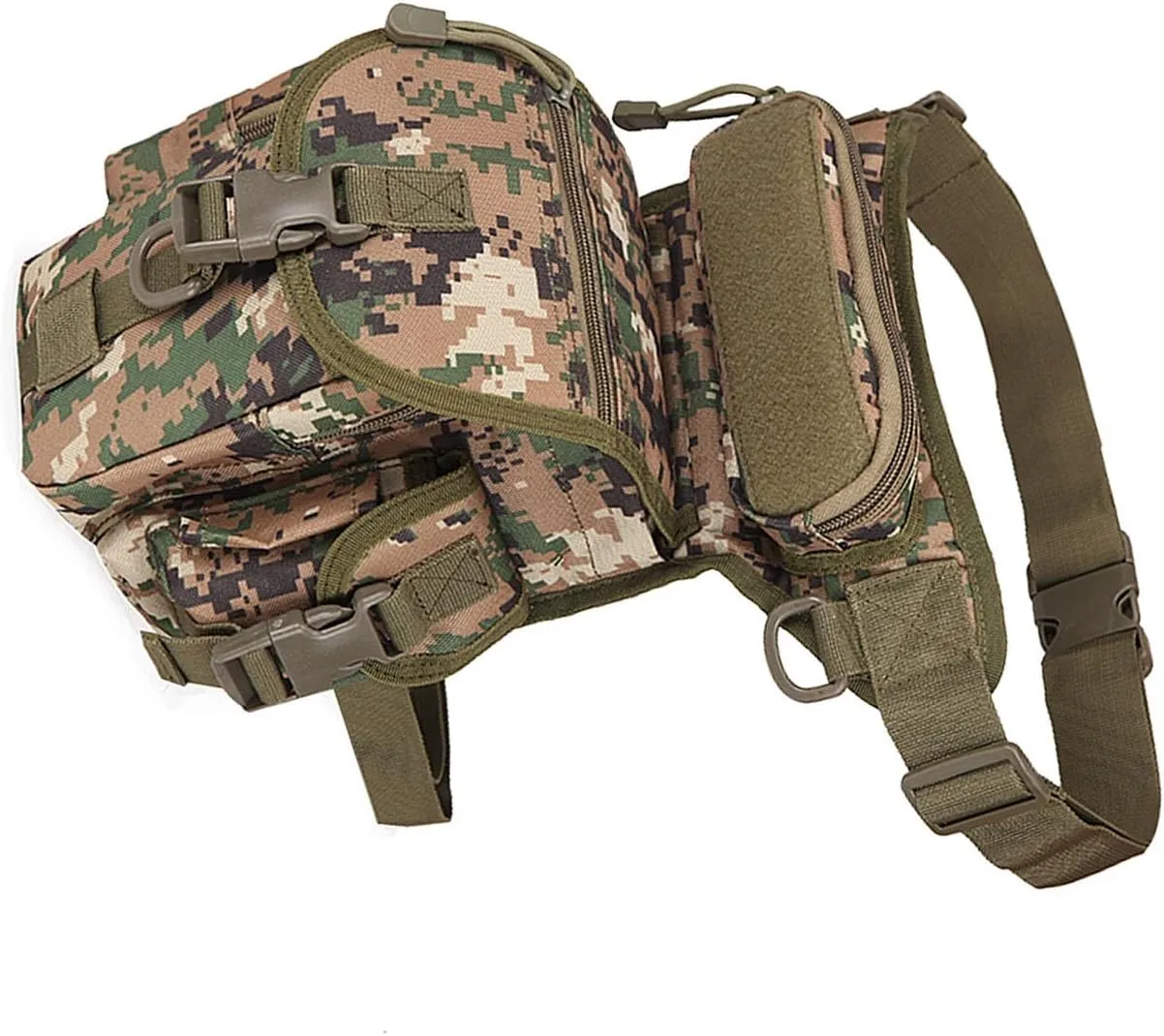 Fanny Pack With Water Bottle Holder, Hiking Gear Fishing Waist Bag Pouch Bag Hiking Fanny Pack for Running Walking Hiking Hydration Belt (Type Six)