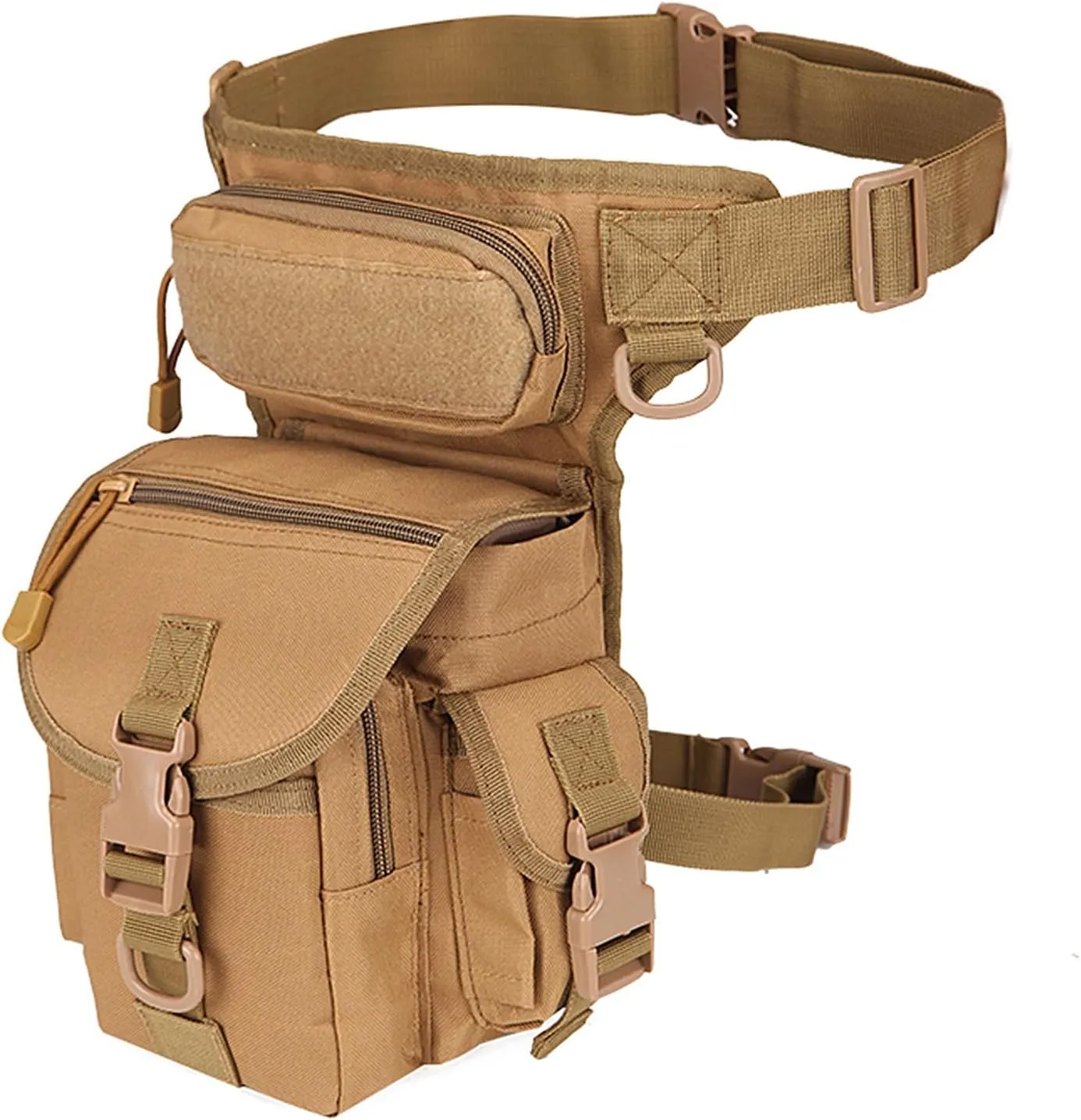 Fanny Pack With Water Bottle Holder, Hiking Gear Fishing Waist Bag Pouch Bag Hiking Fanny Pack for Running Walking Hiking Hydration Belt (Type Two)