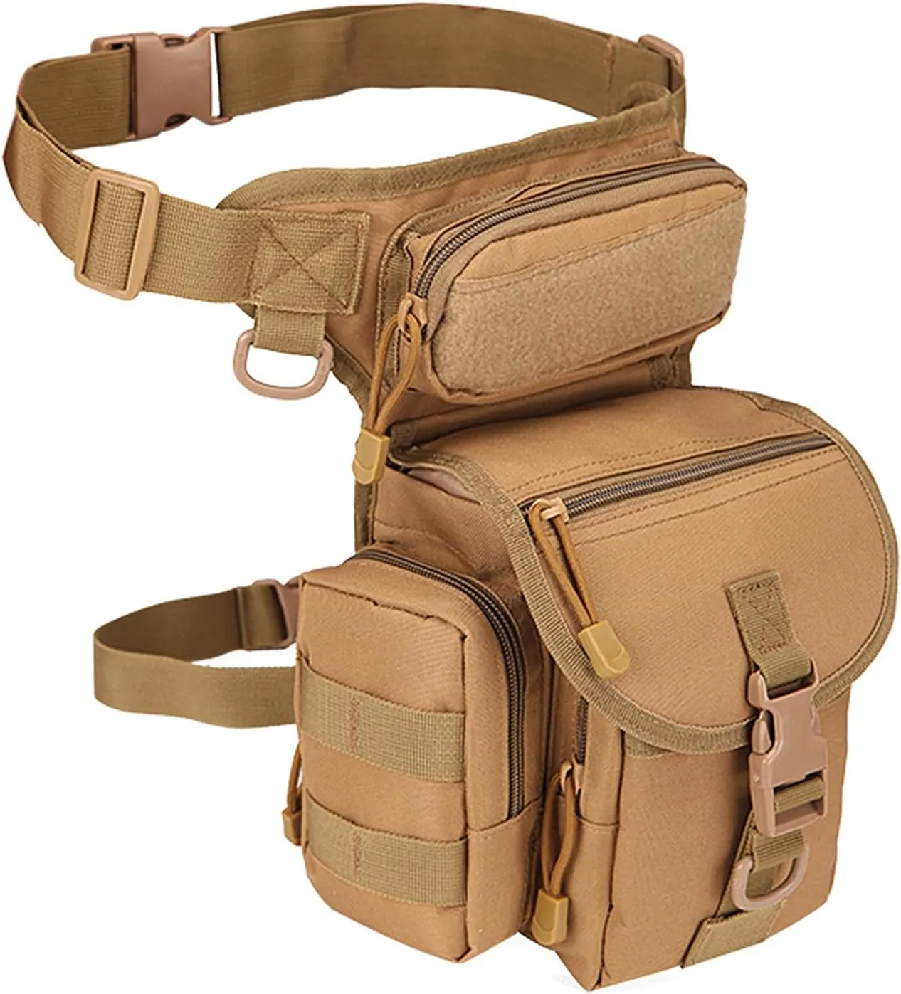 Fanny Pack With Water Bottle Holder, Hiking Gear Fishing Waist Bag Pouch Bag Hiking Fanny Pack for Running Walking Hiking Hydration Belt (Type Two)