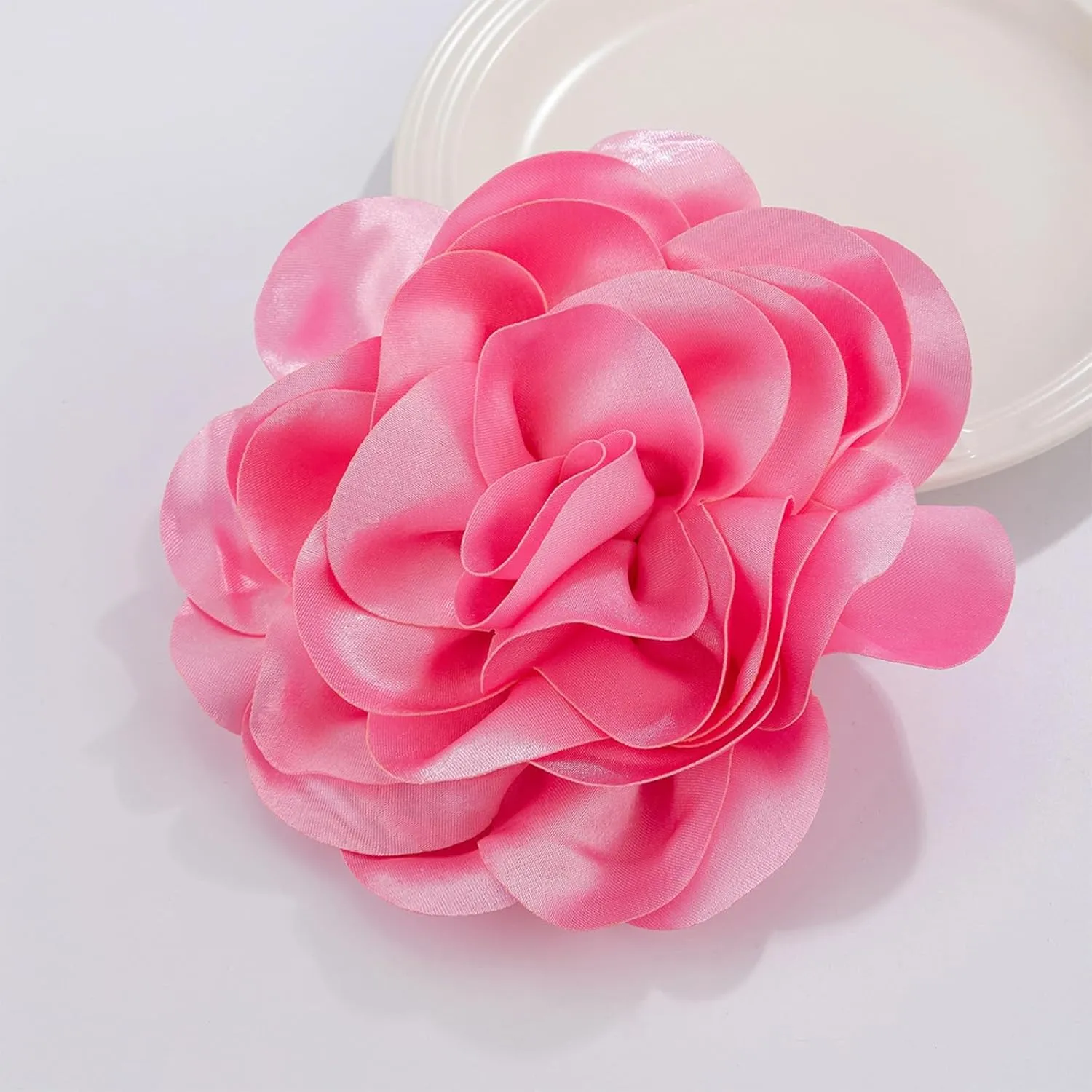 Flower Brooch Pin for Women Fabric Flowers for Dresses Floral Pins Flower Oversized Brooch Pin for Women