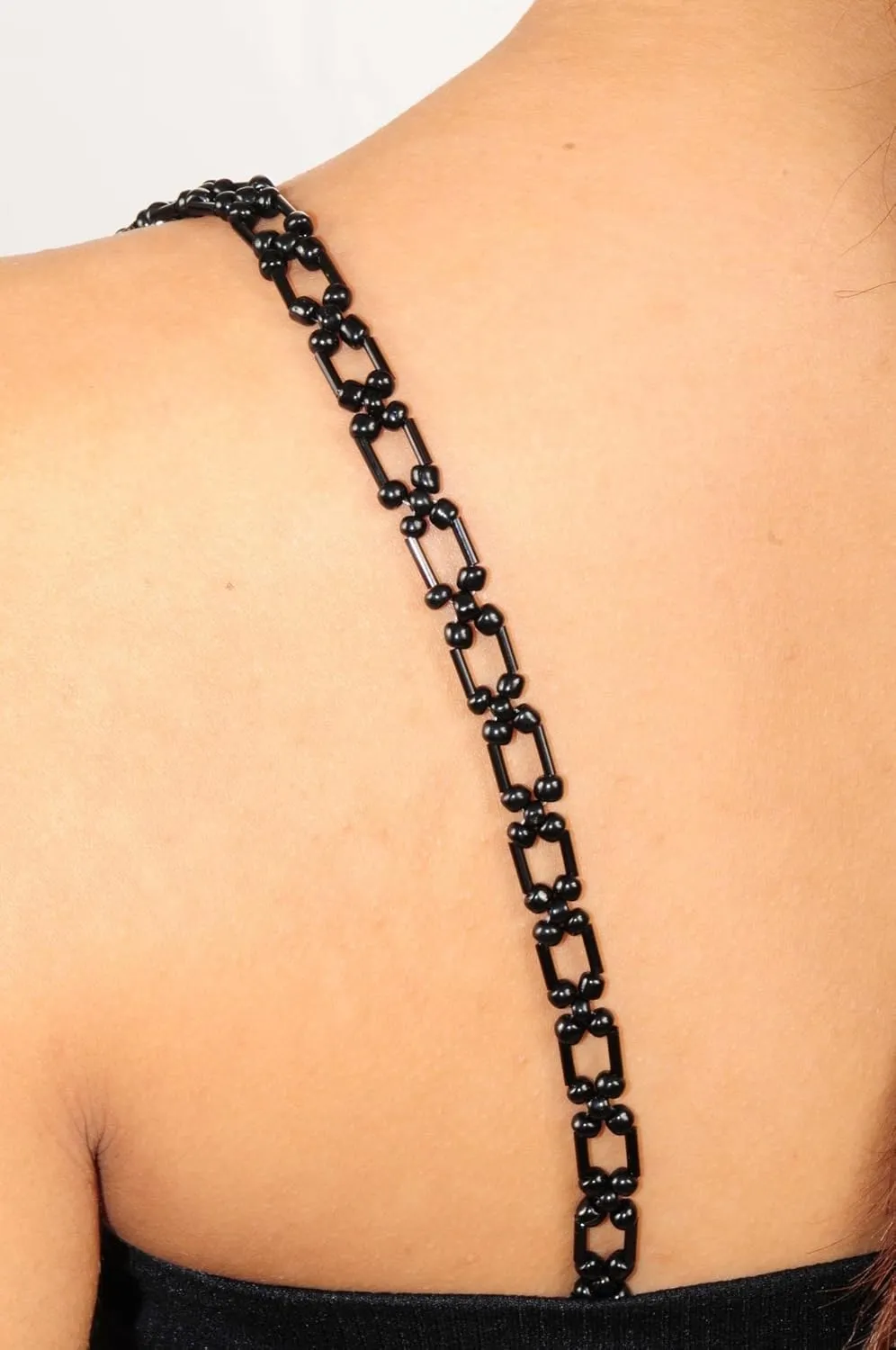 FLOWER CHAIN BEADED STRAPS