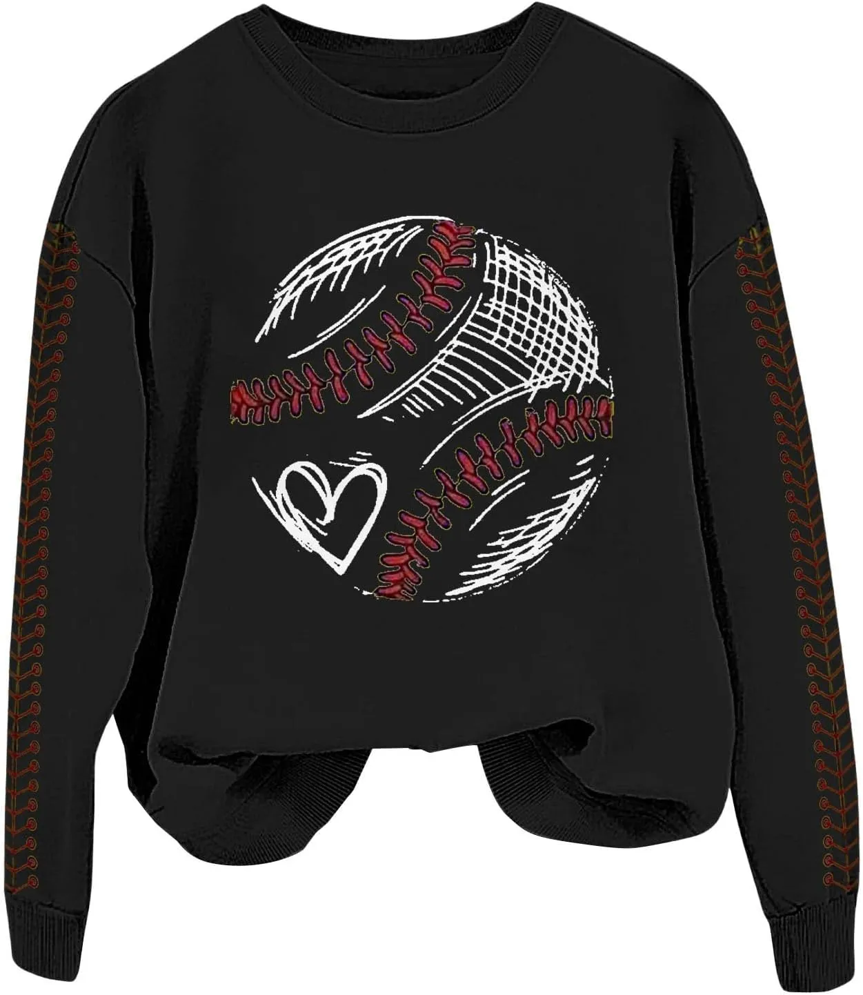 Game Day Sweatshirt Women Crew Neck Football Baseball Mom Shirts Loose Casual Long Sleeve Cute Graphic Pullover Tops