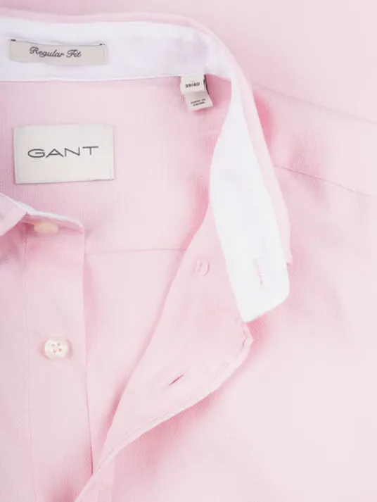 GANT - Honeycomb Texture Shirt, Light Pink