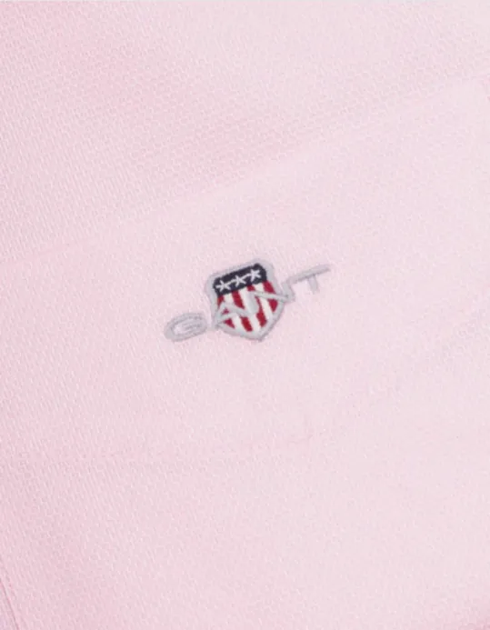 GANT - Honeycomb Texture Shirt, Light Pink