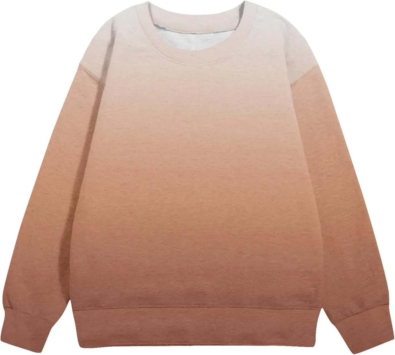 Girls and Boys Gradient Sweatshirt Crewneck Pullover Fleece Lined Sweatshirts Fashion Blouses Long Sleeve Shirt