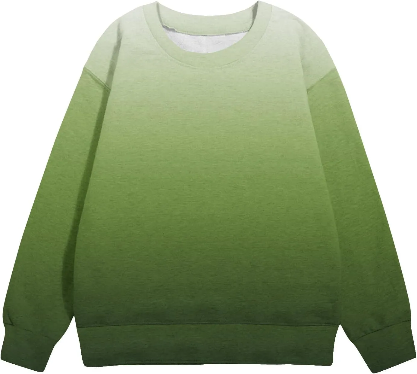 Girls and Boys Gradient Sweatshirt Crewneck Pullover Fleece Lined Sweatshirts Fashion Blouses Long Sleeve Shirt
