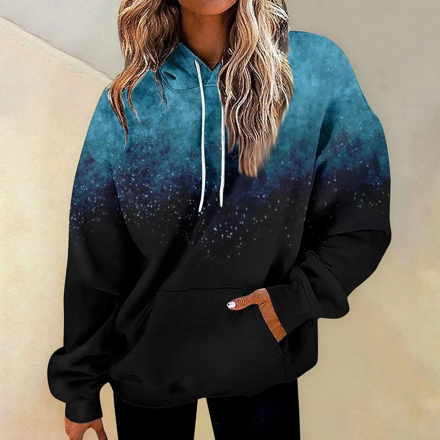GOFULY Women's Fashion Hoodies & Sweatshirts Fall Plus Size Hoodie Pullover Drawstring Long Sleeve Winter Clothes With Pocket