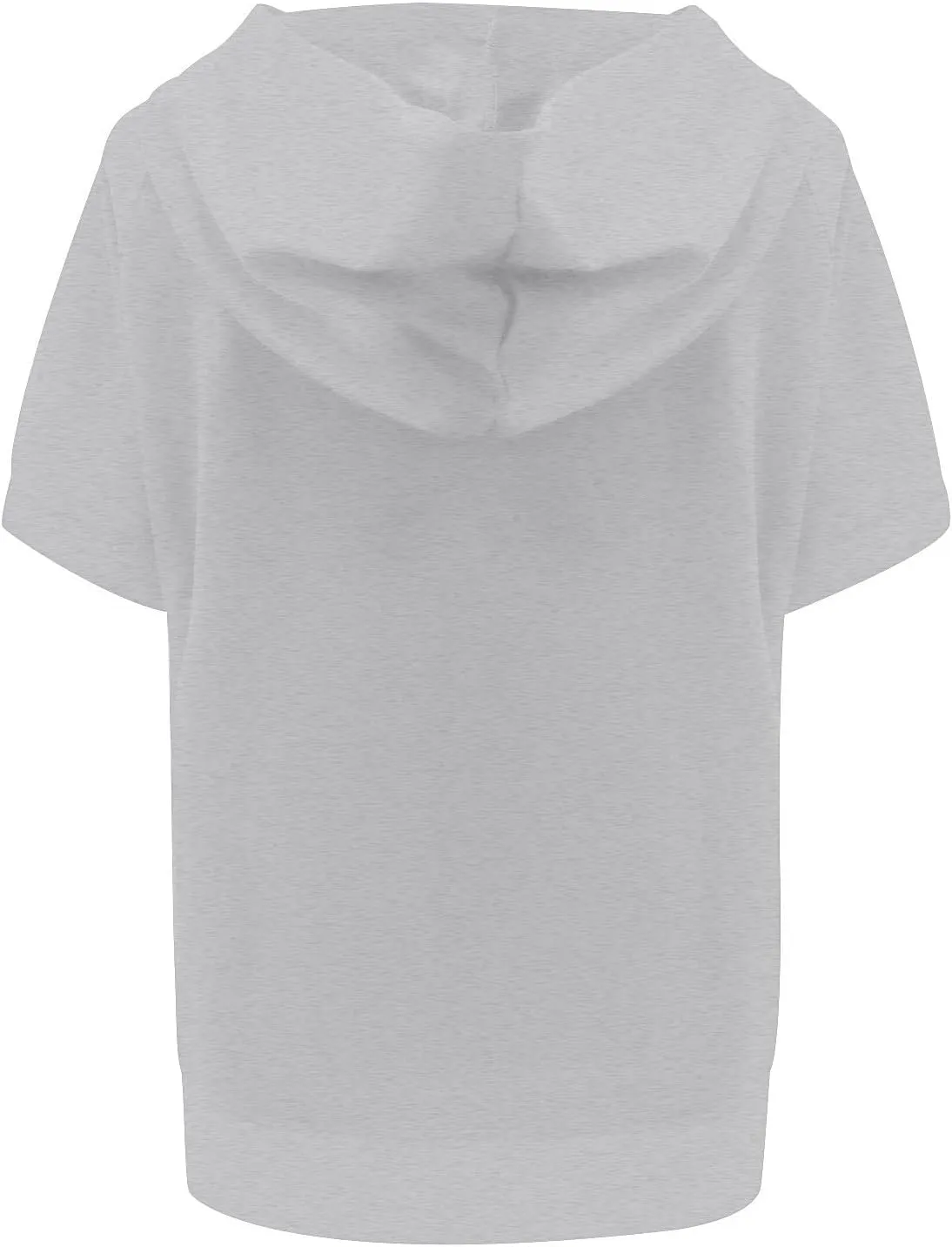 Half Zip Sweatshirt Women Oversized Short Sleeve Hoodies Casual Pullover Tops Loose Fit Summer Shirts with Pockets
