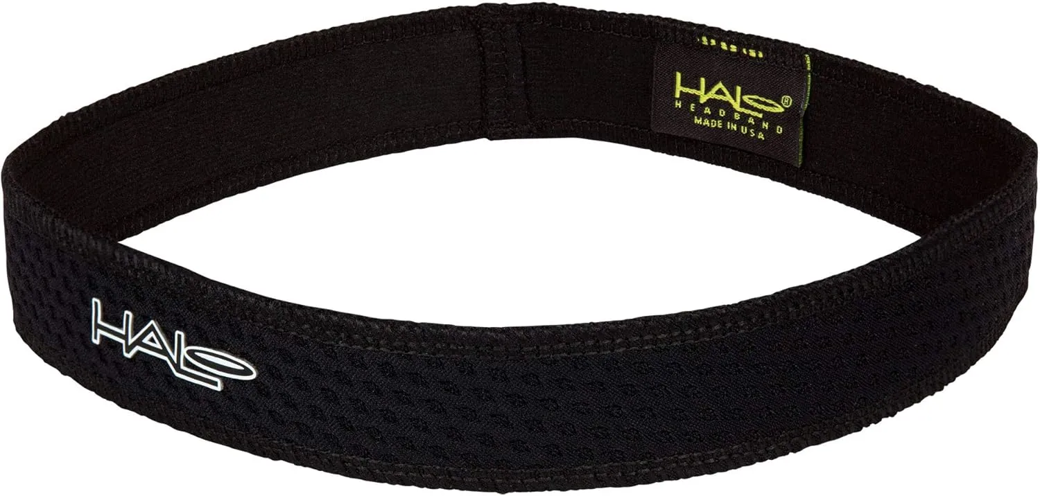 Halo Headband Sweatband Slim, 1-inch Black Air