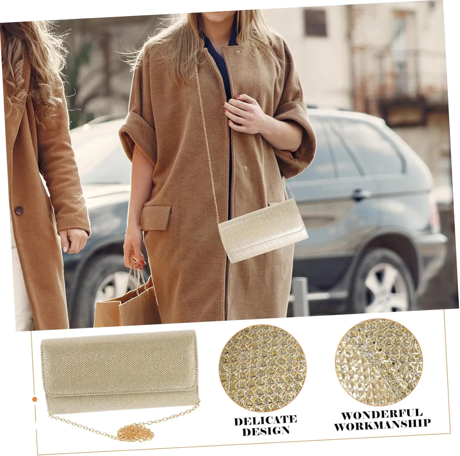 Handbag Women Evening Bag Purse for Women Purse with Chain Strap Evening Bag with Chain Strap Evening