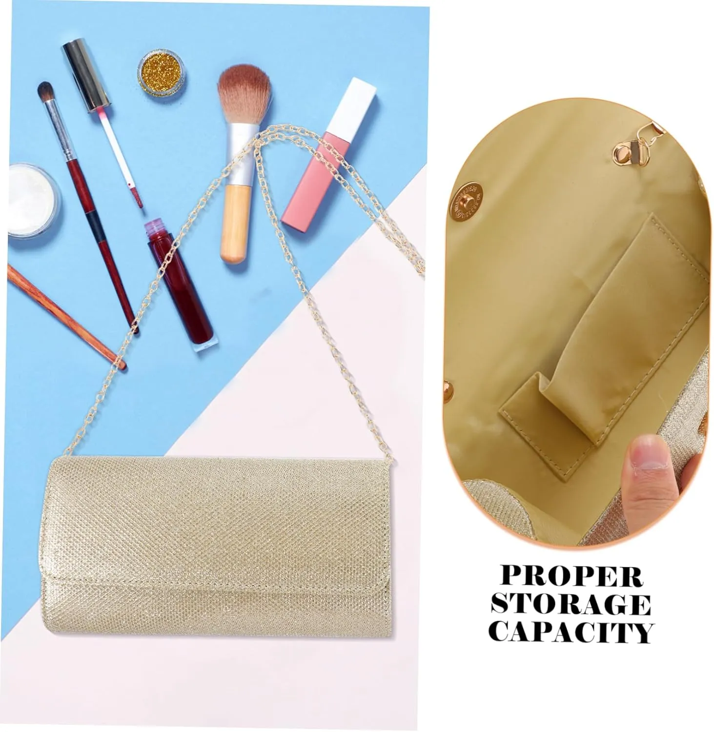 Handbag Women Evening Bag Purse for Women Purse with Chain Strap Evening Bag with Chain Strap Evening