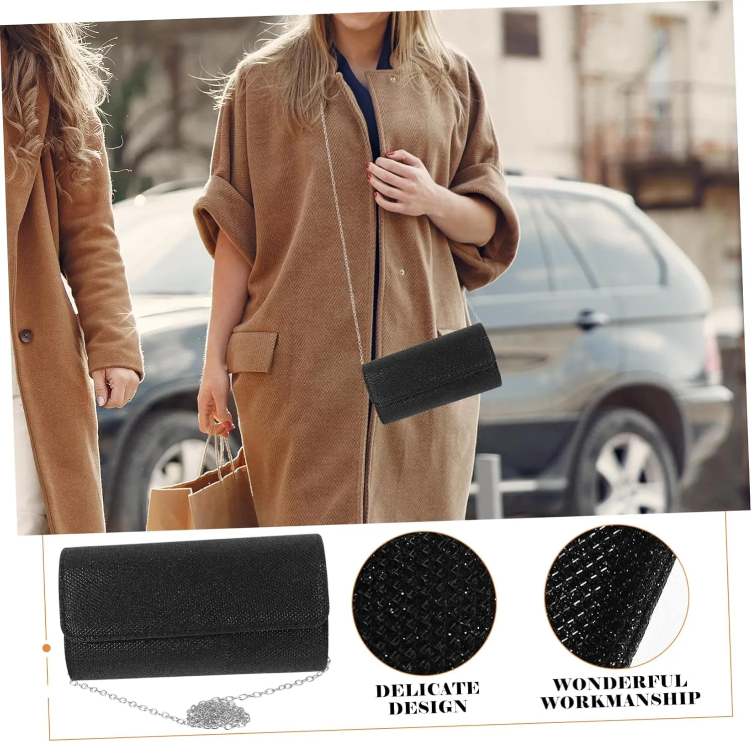 Handbag Women Evening Bag Purse for Women Purse with Chain Strap Evening Bag with Chain Strap Evening