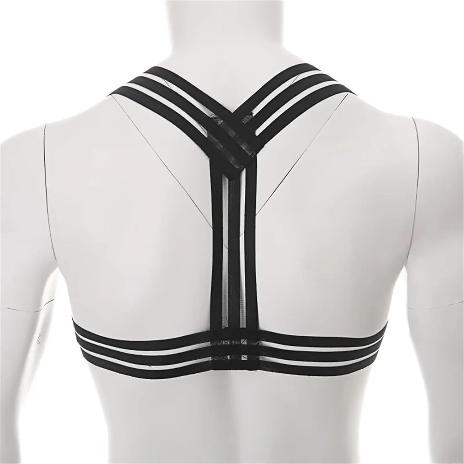 Harness Shoulder Body Chest Straps Lingerie Muscle Elastic Harness Halter Neck Straps