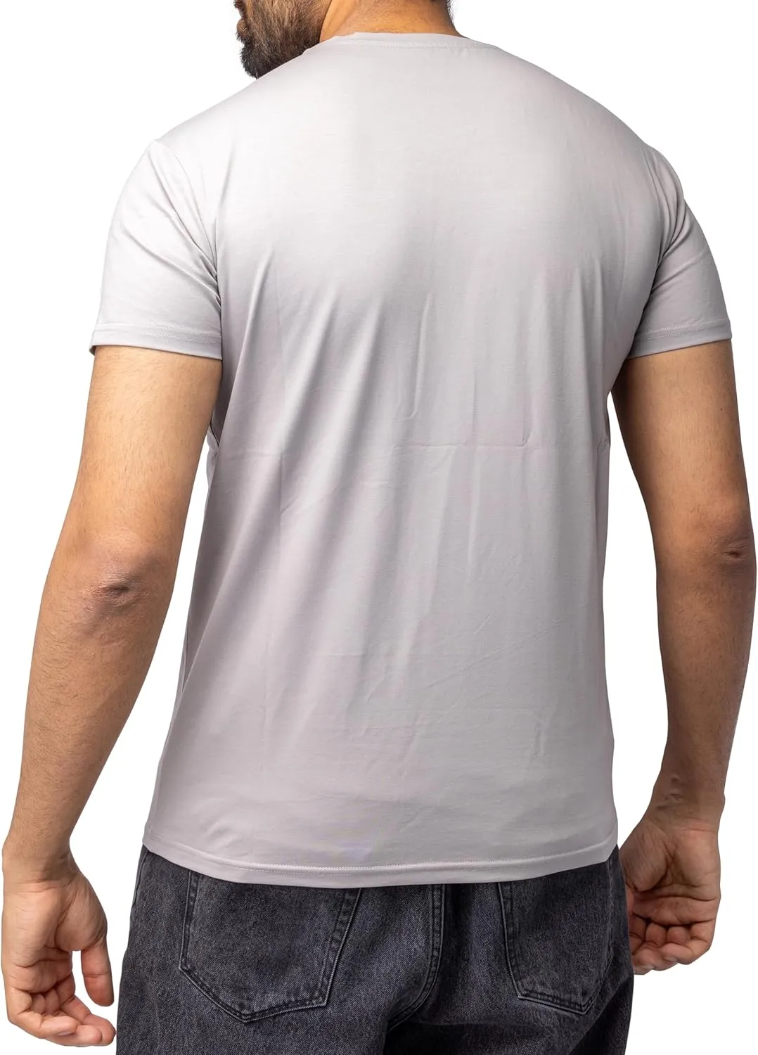 HEADS OR TAILS Mens Graphic T-Shirts with Rhinestones, Animal Design Bling Stone Studded, Slim Fit Knit Cool T Shirts for Men