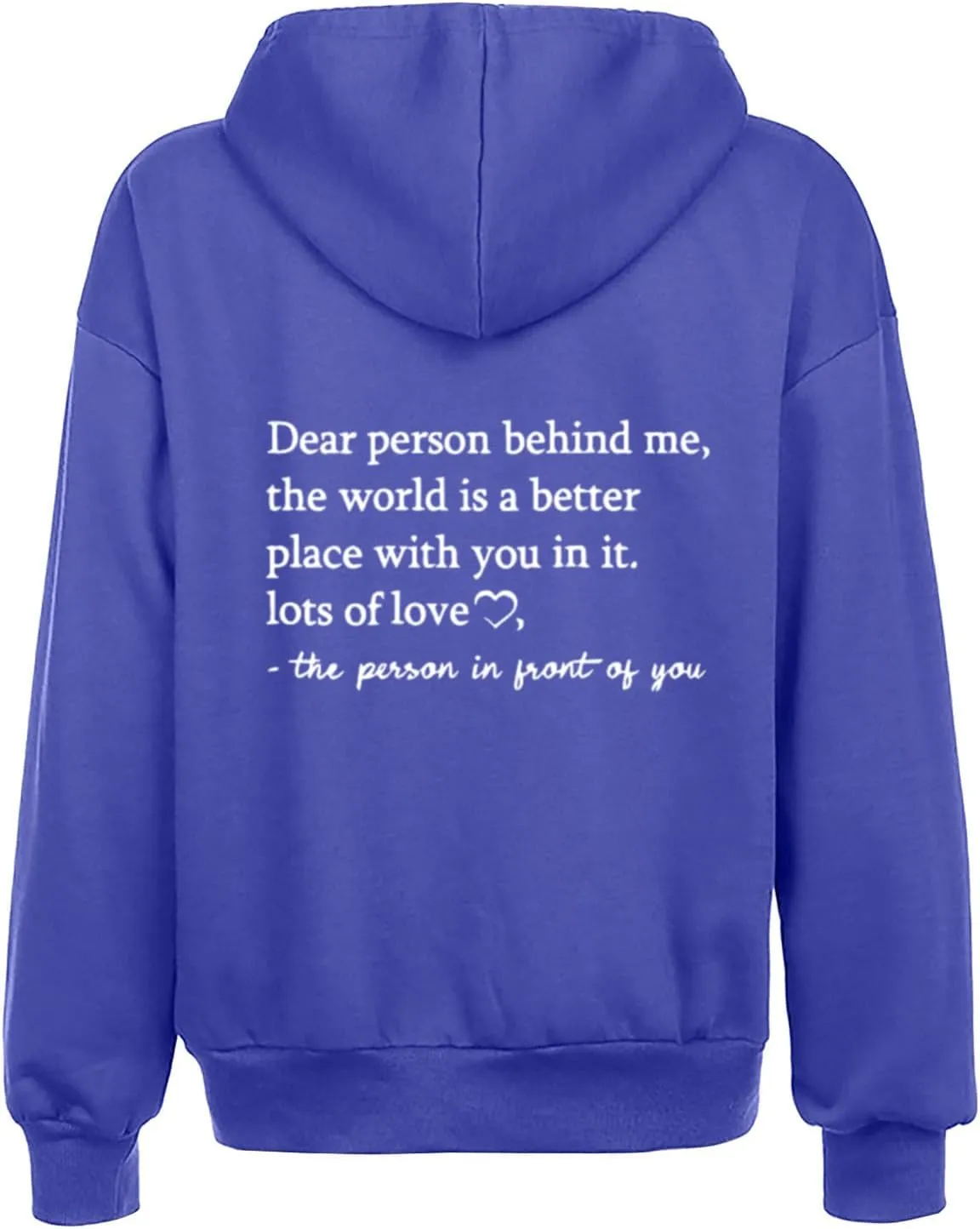HGps8w Dear Person Behind Me Womens Zip Up Hoodies, Funny Sayings Oversized Long Sleeve Casual Sweatshirts Jackets