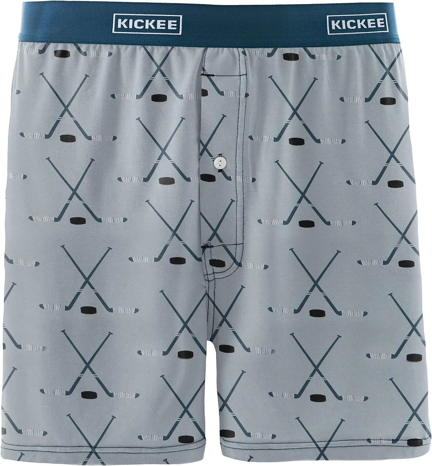 KICKEE Mens Print Boxer Short Underwear, Lightweight and Breathable Mens Boxers