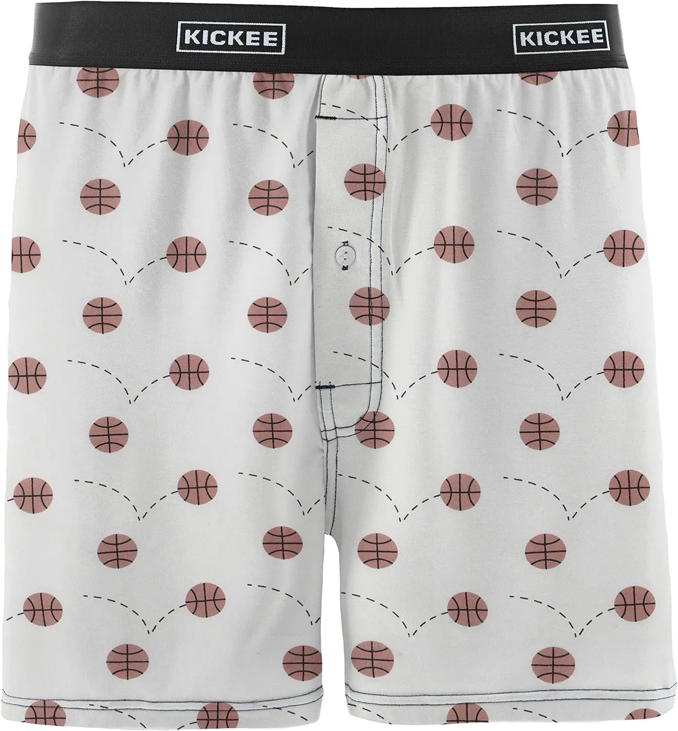 KICKEE Mens Print Boxer Short Underwear, Lightweight and Breathable Mens Boxers