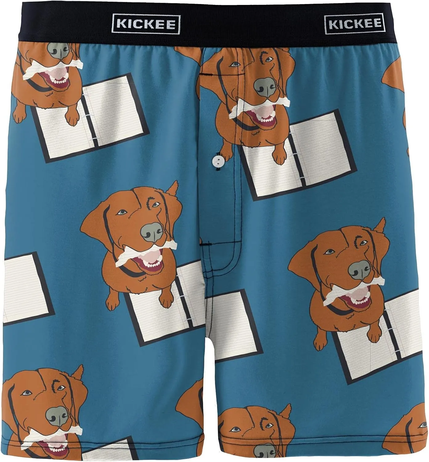 KICKEE Mens Print Boxer Short Underwear, Lightweight and Breathable Mens Boxers