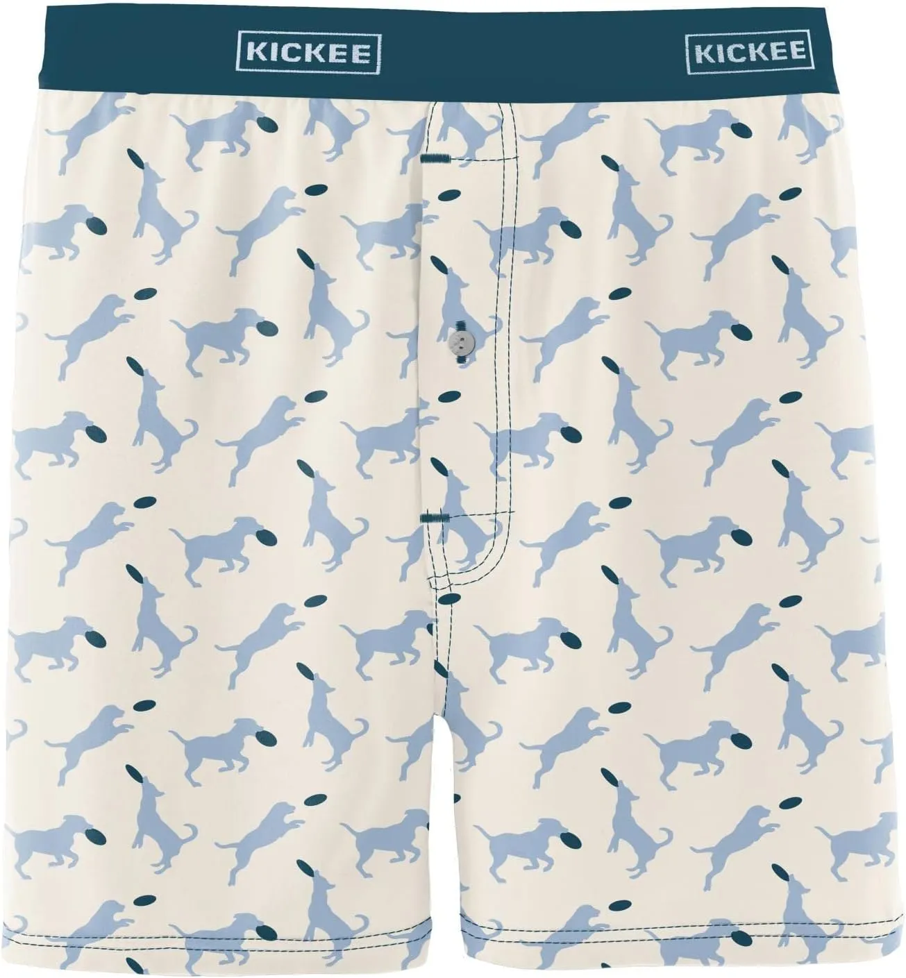 KICKEE Mens Print Boxer Short Underwear, Silky Soft Printed Boxer Briefs for Men, Lightweight and Breathable Mens Boxers