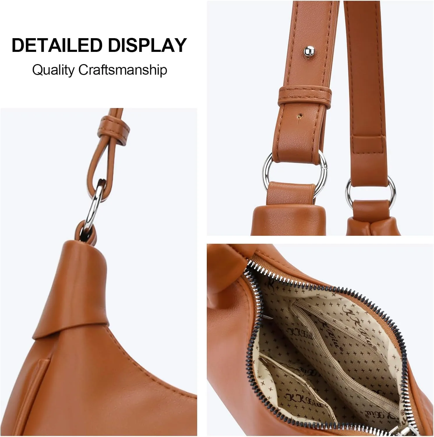 KKXIU Shoulder Bag for Women Cute Hobo Purses and Handbags Retro Clutch Underarm Purse