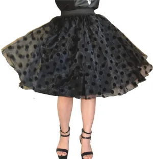 Lady's Organza Princess Skirt Bowknot A Line Pleated Midi/Knee Length Tutu Party Skirts