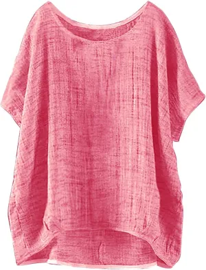 LCMTWX Long Sleeve Summer Shirt Linen Blouses for Women Imitation Silk Long Sleeved Shirt Spring and Summer New European