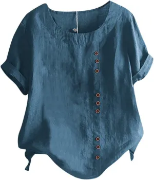 LCMTWX Long Sleeve Summer Shirt Linen Blouses for Women Imitation Silk Long Sleeved Shirt Spring and Summer New European