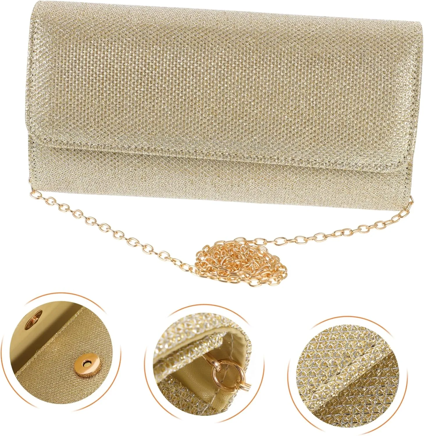 LIFKOME Handbag Clutch Bag Evening Bag for Women Purse with Chain Strap Women Evening Bag Purse for Women