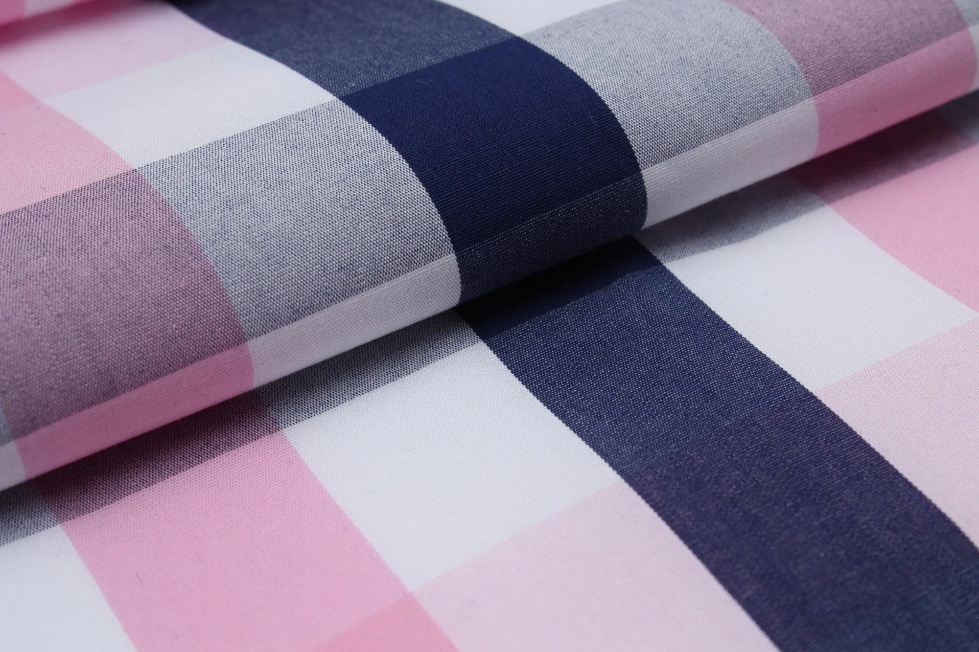 Light Cotton Poplin Checks for Shirting - 2 Colors Available