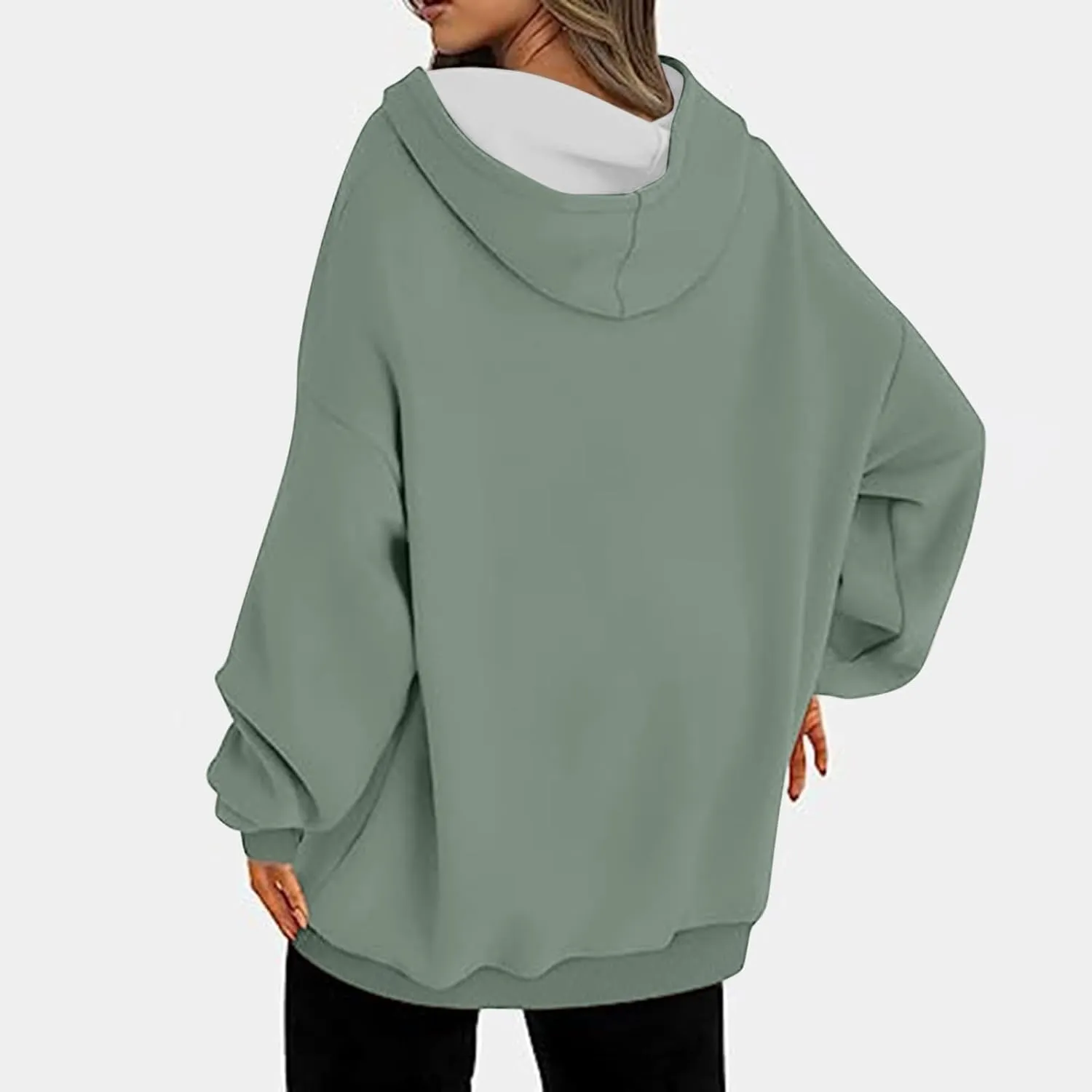 Light Weight Sweatshirt for Women Athletic Fit Workout Sweatshirt Oversized Baggy Pullover Hoodies Hip Hop Streetwear