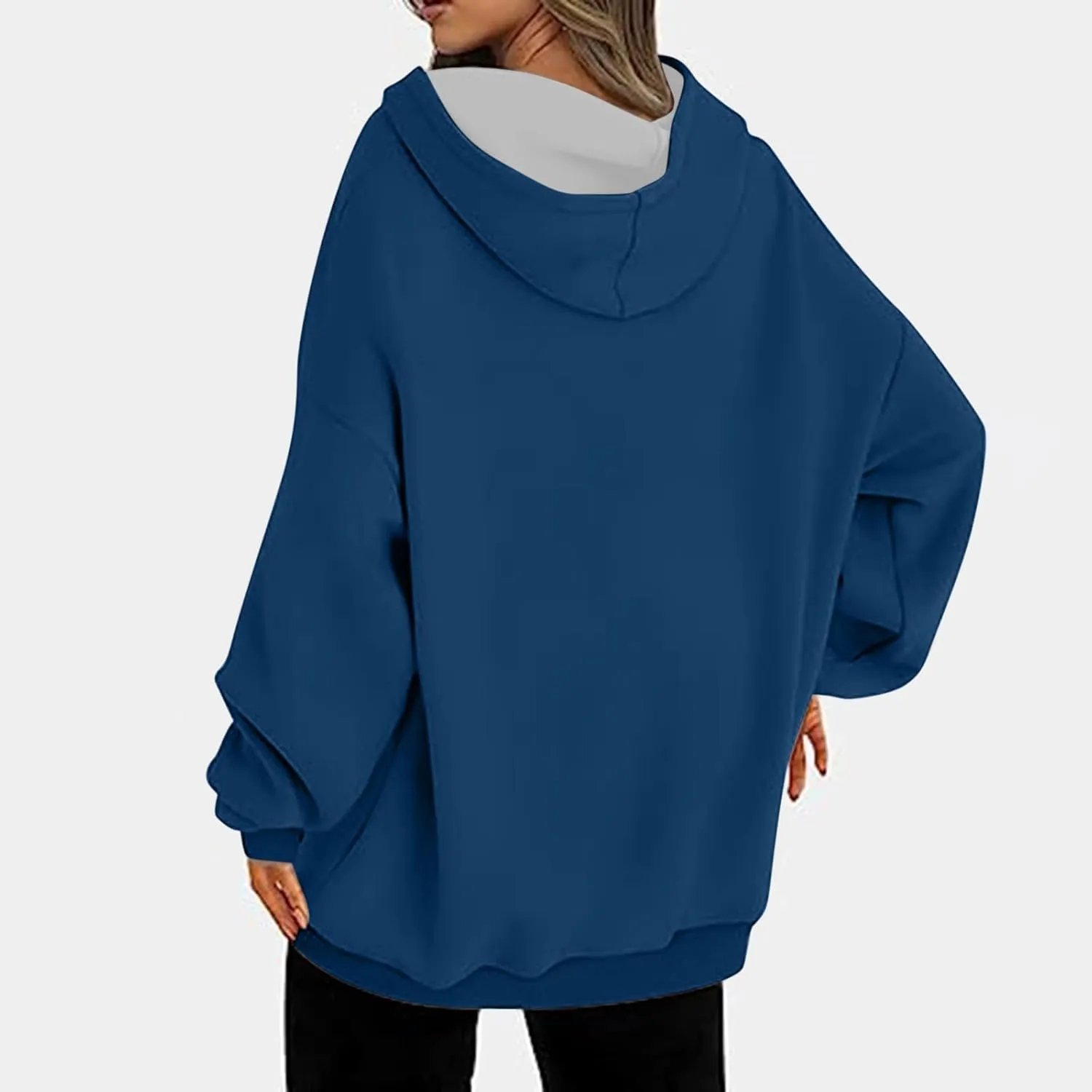 Light Weight Sweatshirt for Women Athletic Fit Workout Sweatshirt Oversized Baggy Pullover Hoodies Hip Hop Streetwear