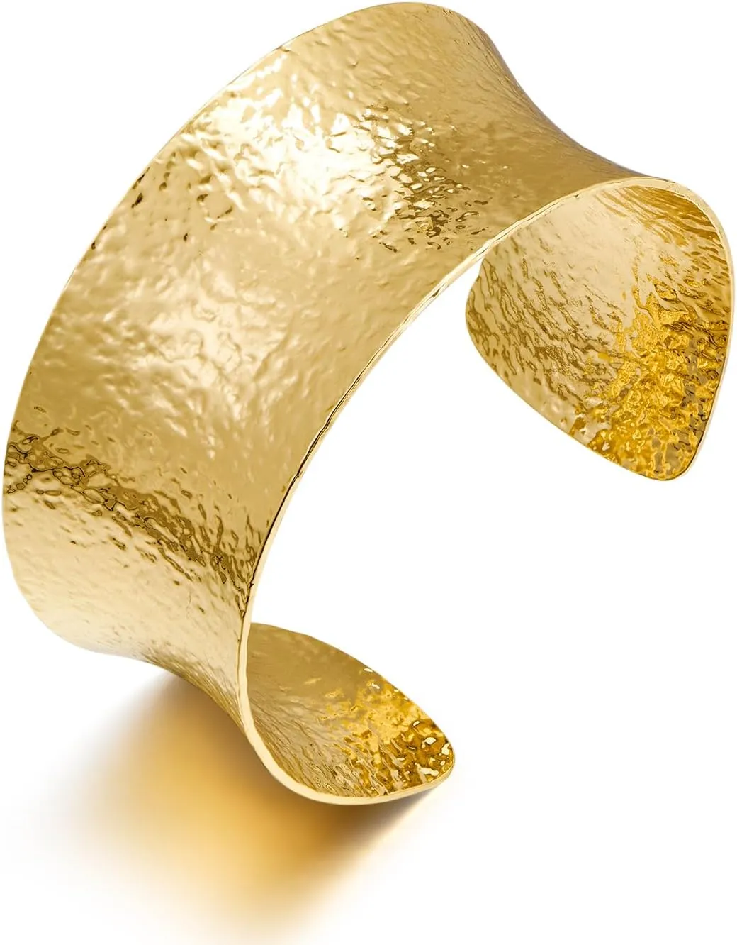 LILIE&WHITE Chunky And Slim Cuff Bracelet For Women Hammered Bangle Bracelet Twisted Cuff Bangle Bracelet Filigree Leaf Cuff Bangles Wide Open Cuff Bracelet