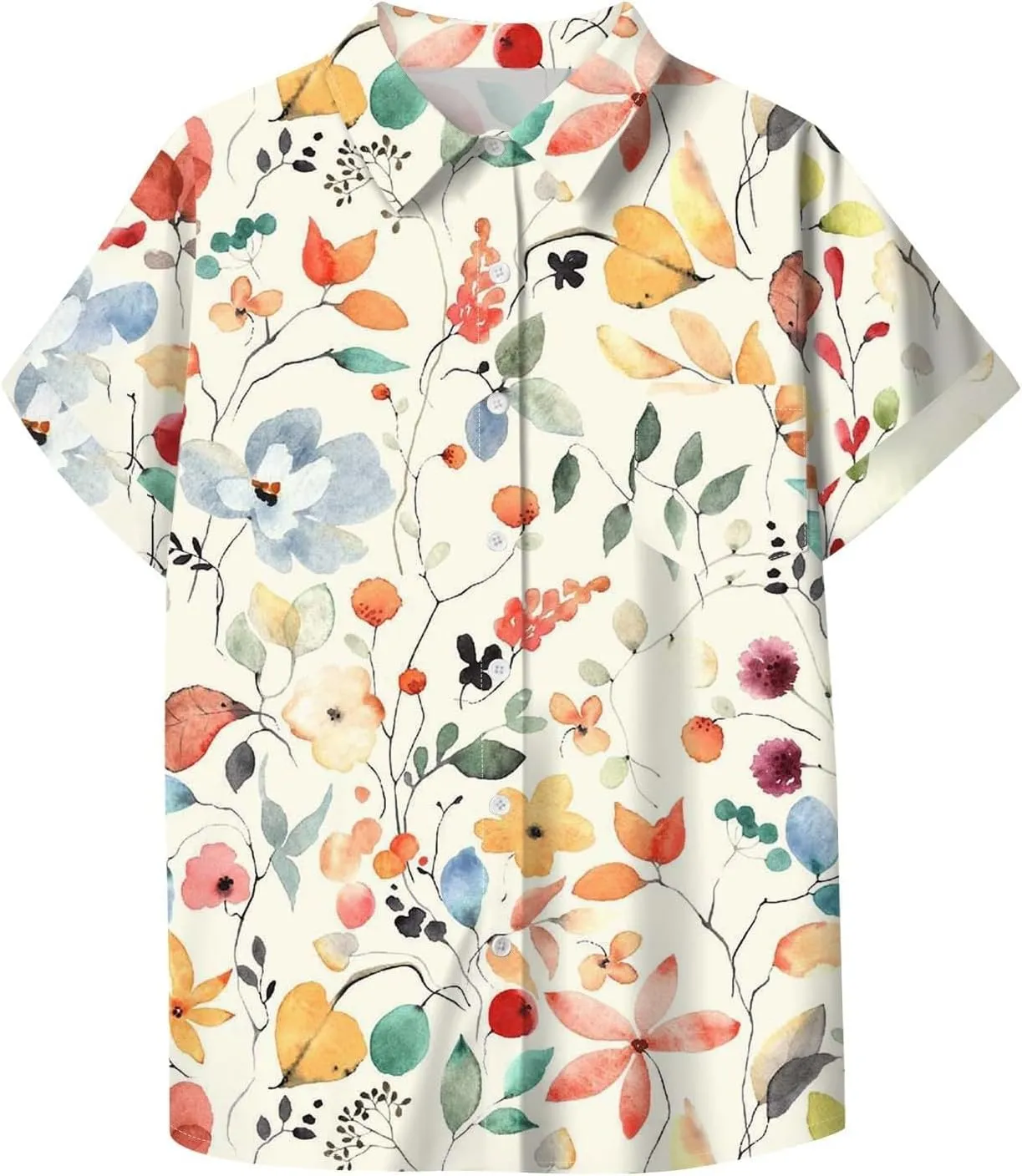 Linen Outfits Women White Linen Shirt Women Down Blouses Tops Long Sleeve Shirt for with Front Pocket Tops Long Sleeve