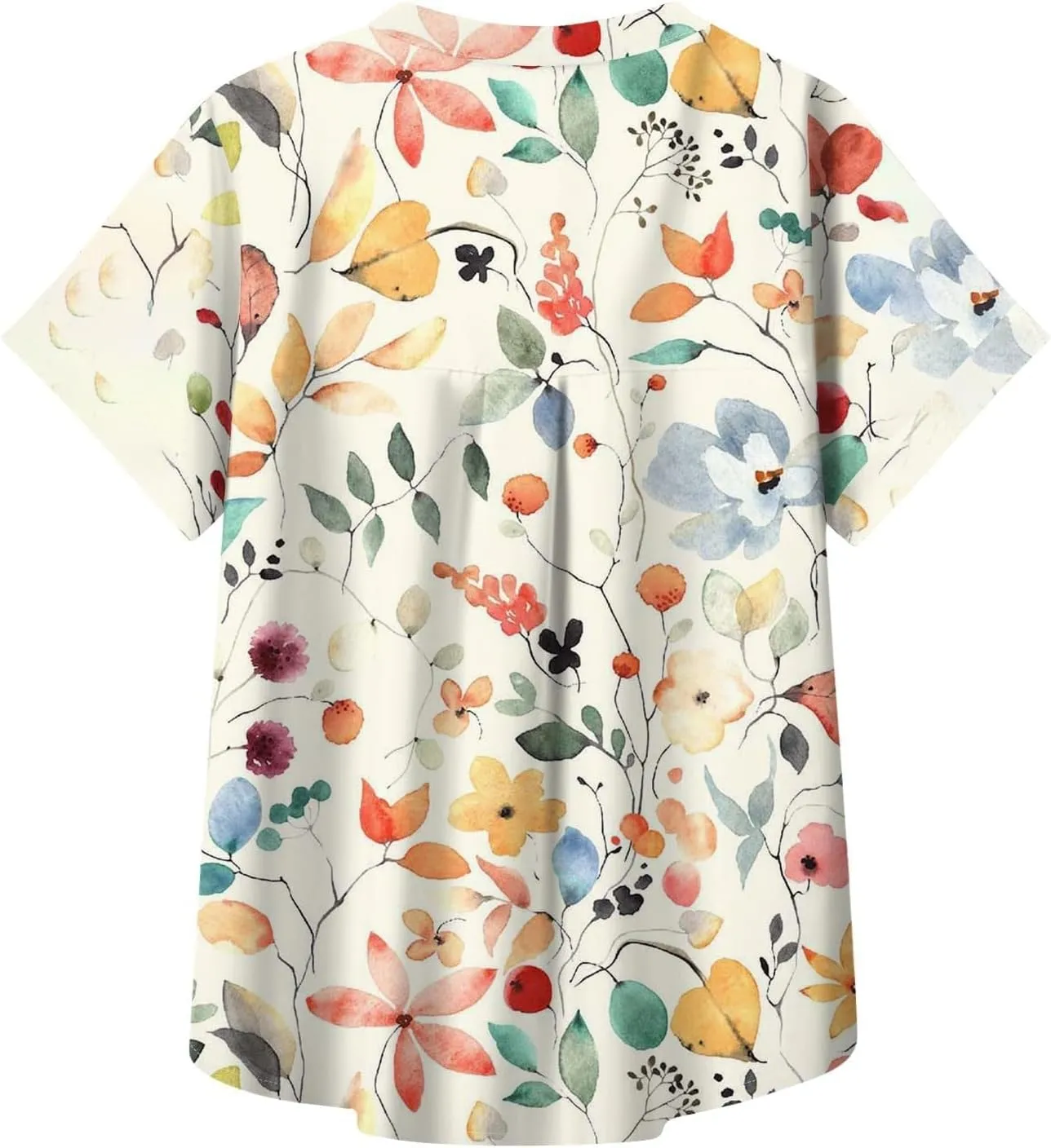 Linen Outfits Women White Linen Shirt Women Down Blouses Tops Long Sleeve Shirt for with Front Pocket Tops Long Sleeve