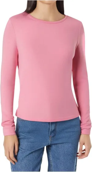 Long Sleeve Shirts for Women Petite Casual Basic Going Out Tops Workout Slim Fit Y2K Tops Crew Neck Tight T Shirts