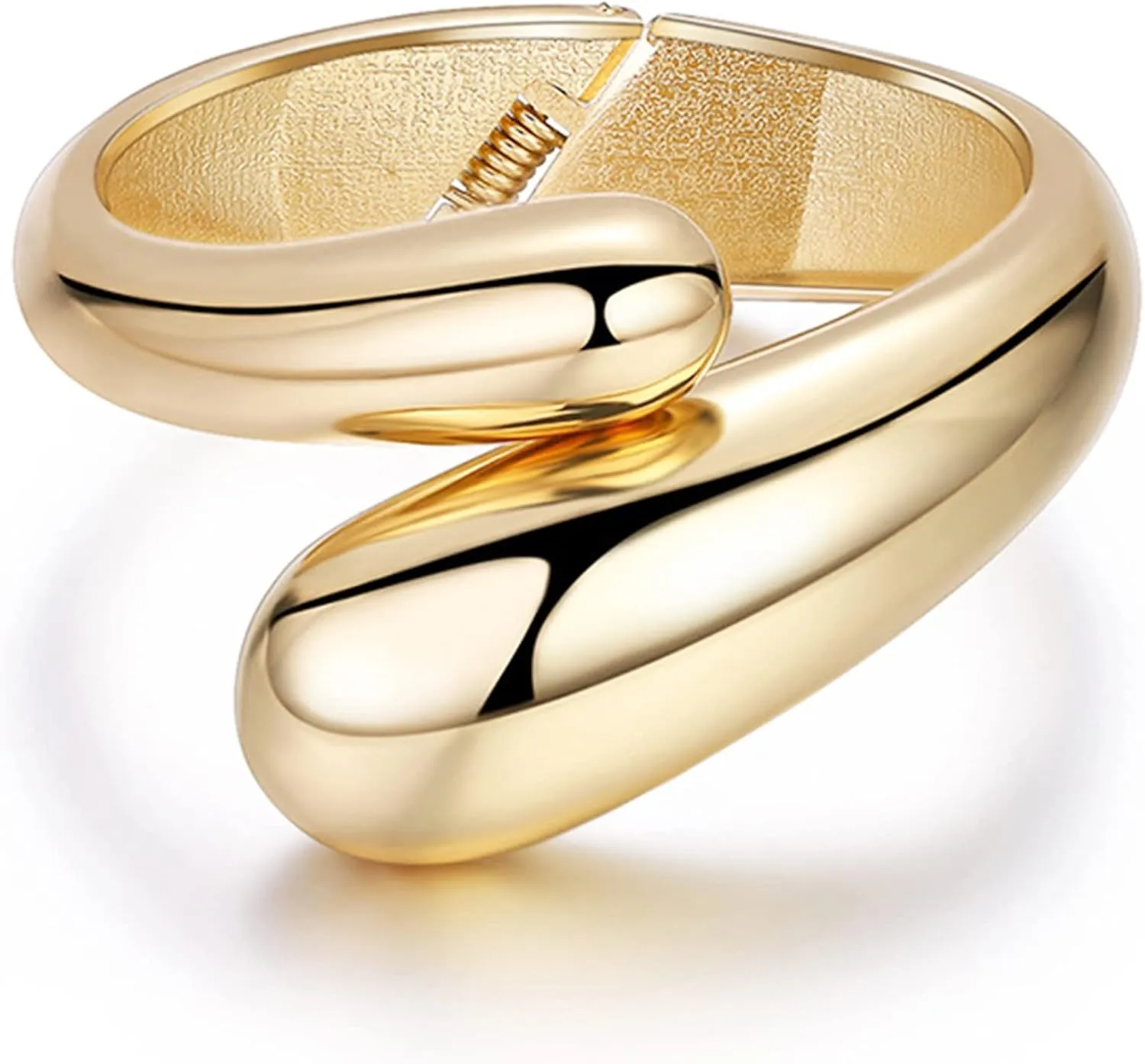 Long tiantian Gold Bracelets for Women, Gold Bangles for Women Chunky Bangle Bracelets for Women Bracelets Stack Tarnish Free Gold Jewelry Set of 3 for Women Accessories for Her Gifts