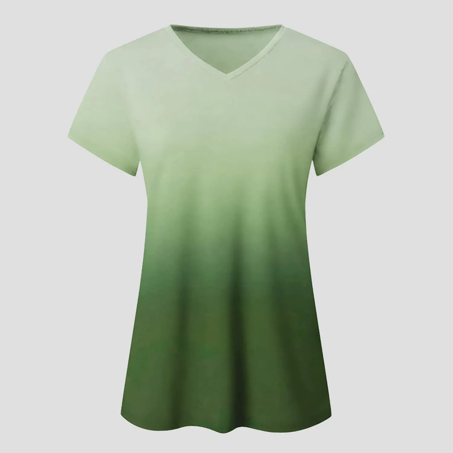 LRMQS Summer Tops for Women 2024 Plus Size Fashion Casual V Neck Short Sleeve T Shirts Comfy Trendy Ladies Blouse Tee