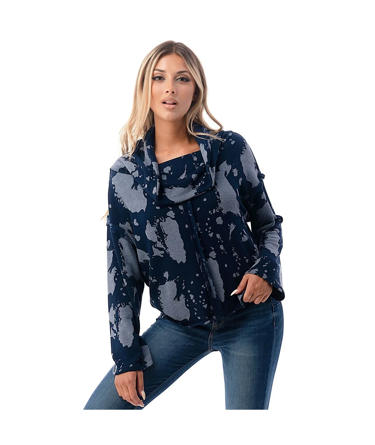 LS COWL NECK TOP