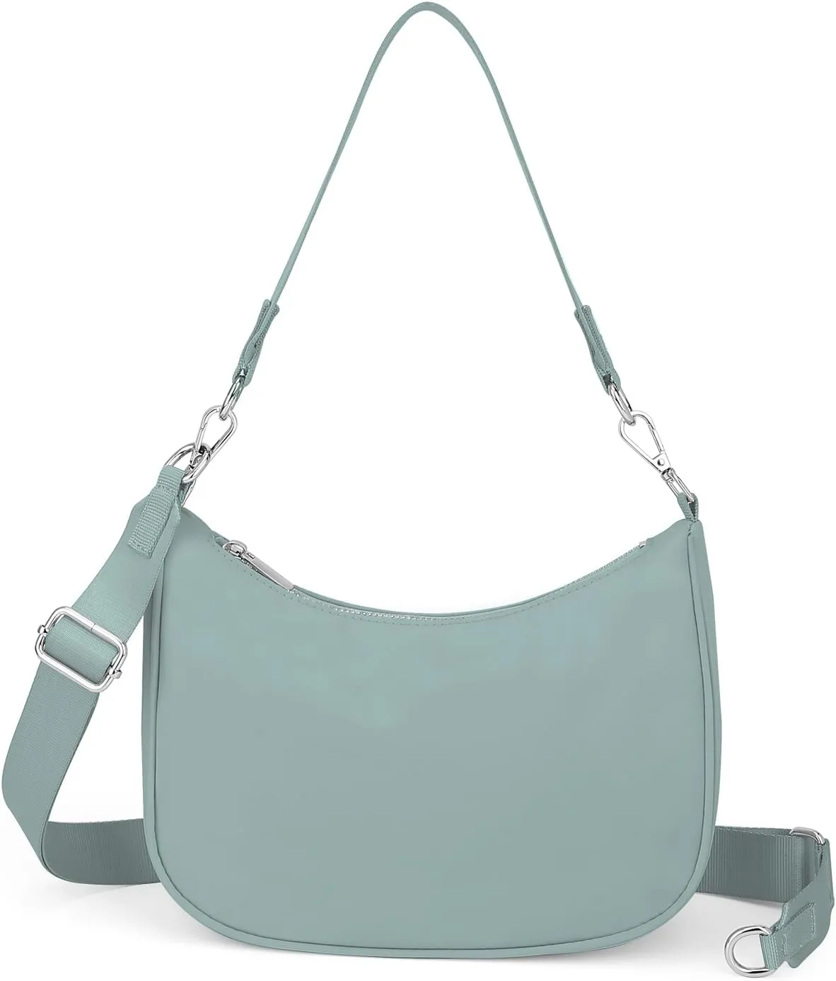 Lushandy Mini Shoulder Bag, Small Crossbody Bag Everyday Purses for Women Crescent Bag Adjustable Sling Hobo Bag