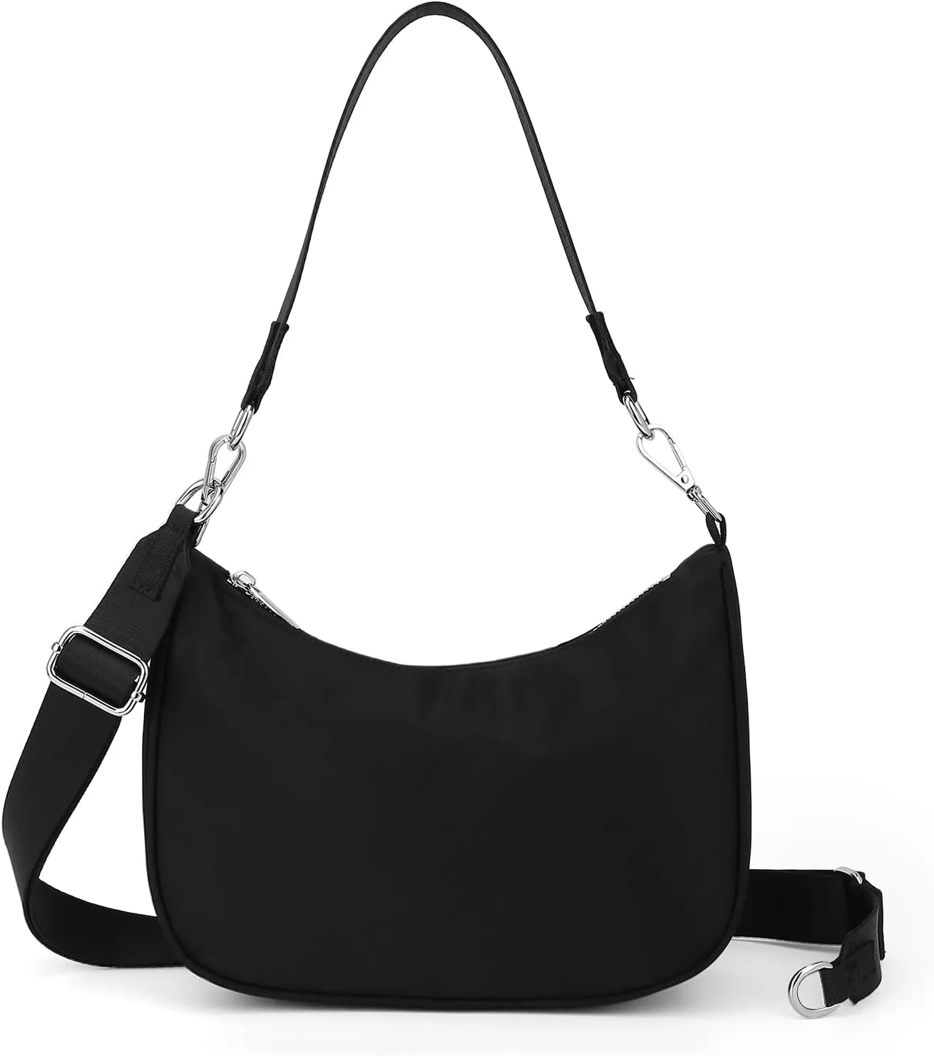 Lushandy Mini Shoulder Bag, Small Crossbody Bag Everyday Purses for Women Crescent Bag Adjustable Sling Hobo Bag
