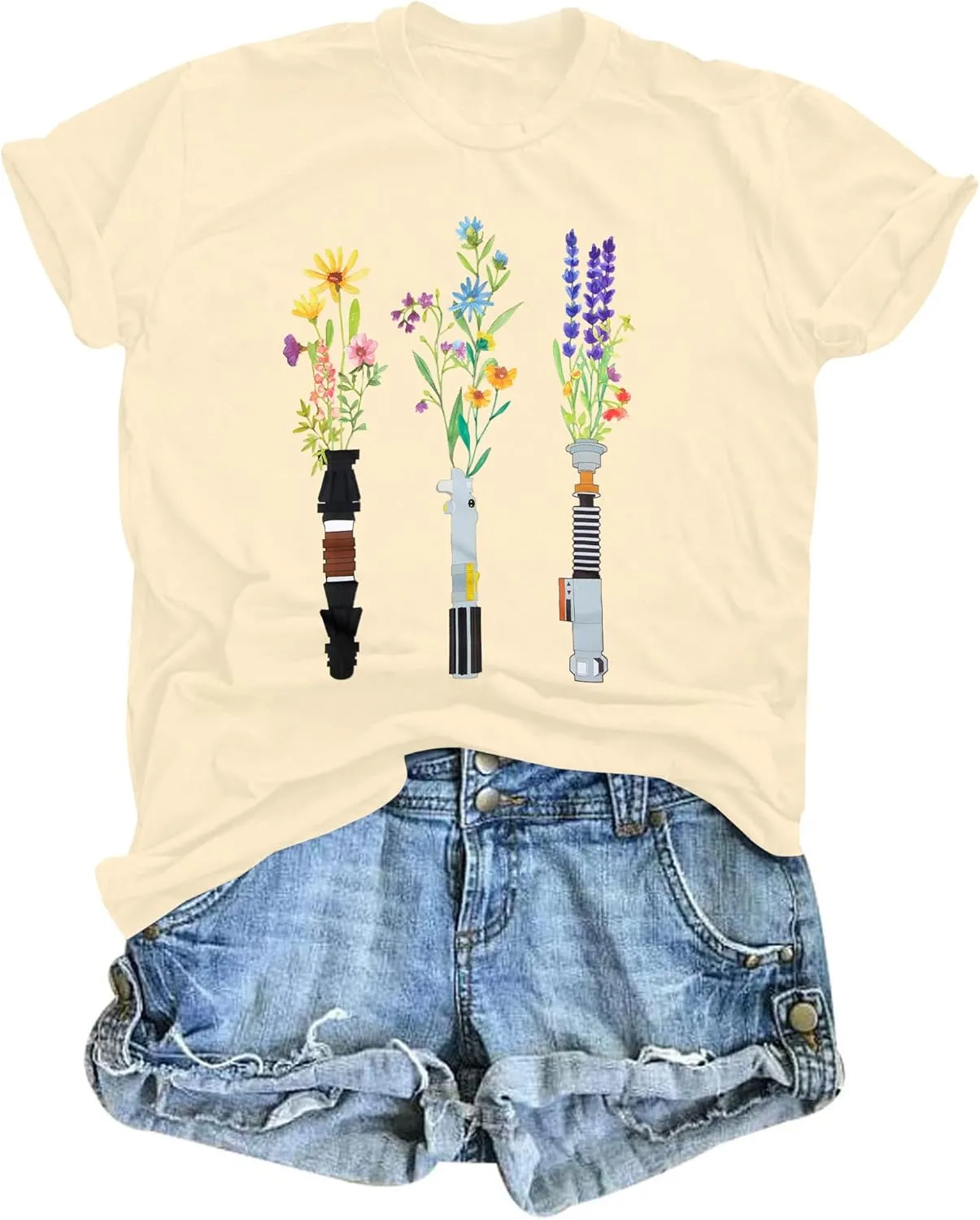Magical Planet Shirt Women Science Fiction Lover Shirt Galaxy Cartoon Tshirt Family Vacation Tee Tops