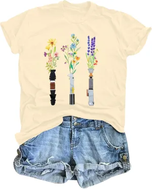 Magical Planet Shirt Women Science Fiction Lover Shirt Galaxy Cartoon Tshirt Family Vacation Tee Tops