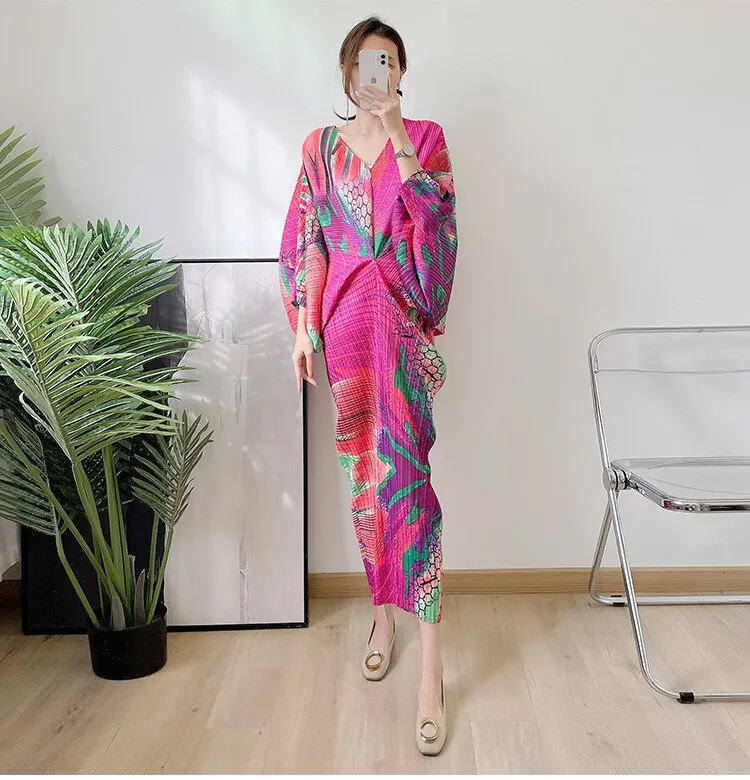 Marcela Geometric print Designer Dress