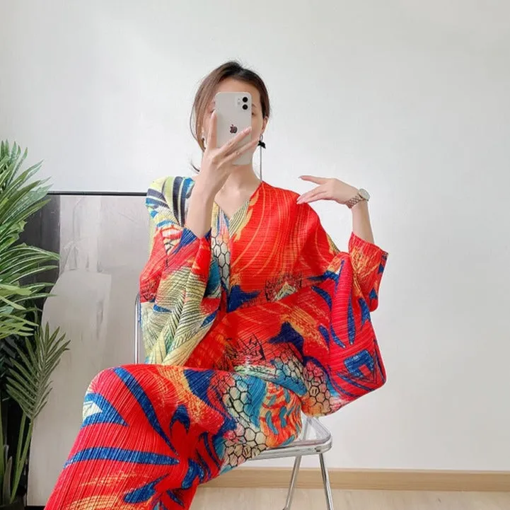 Marcela Geometric print Designer Dress