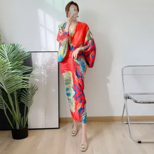 Marcela Geometric print Designer Dress