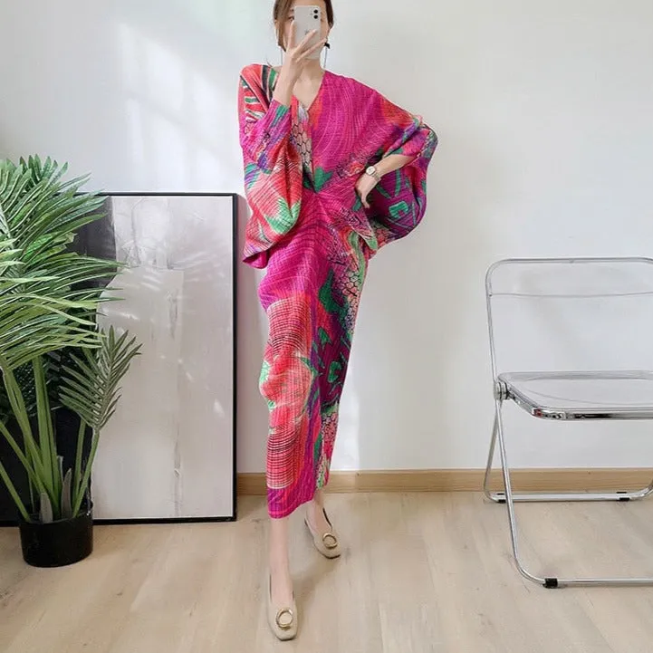 Marcela Geometric print Designer Dress