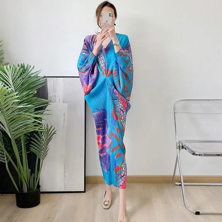 Marcela Geometric print Designer Dress